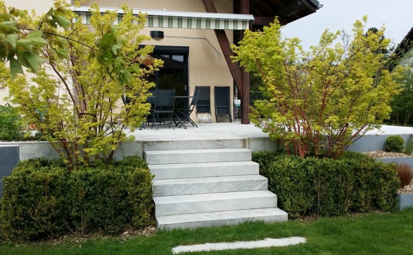 Escalier en pierre extérieur