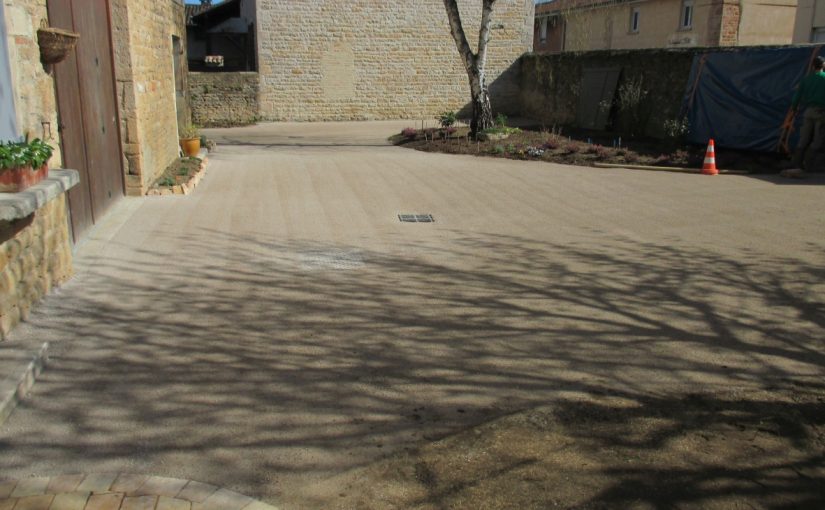 Cour en sablé stabilisé renforcé